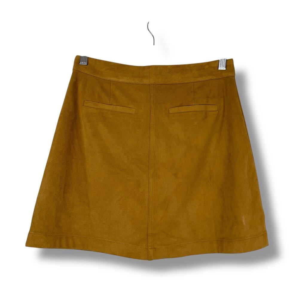 Marine Layer Skirt Womens 2 Tan Myra Skirt Faux Suede Preppy Coastal Cowgirl - Picture 5 of 9